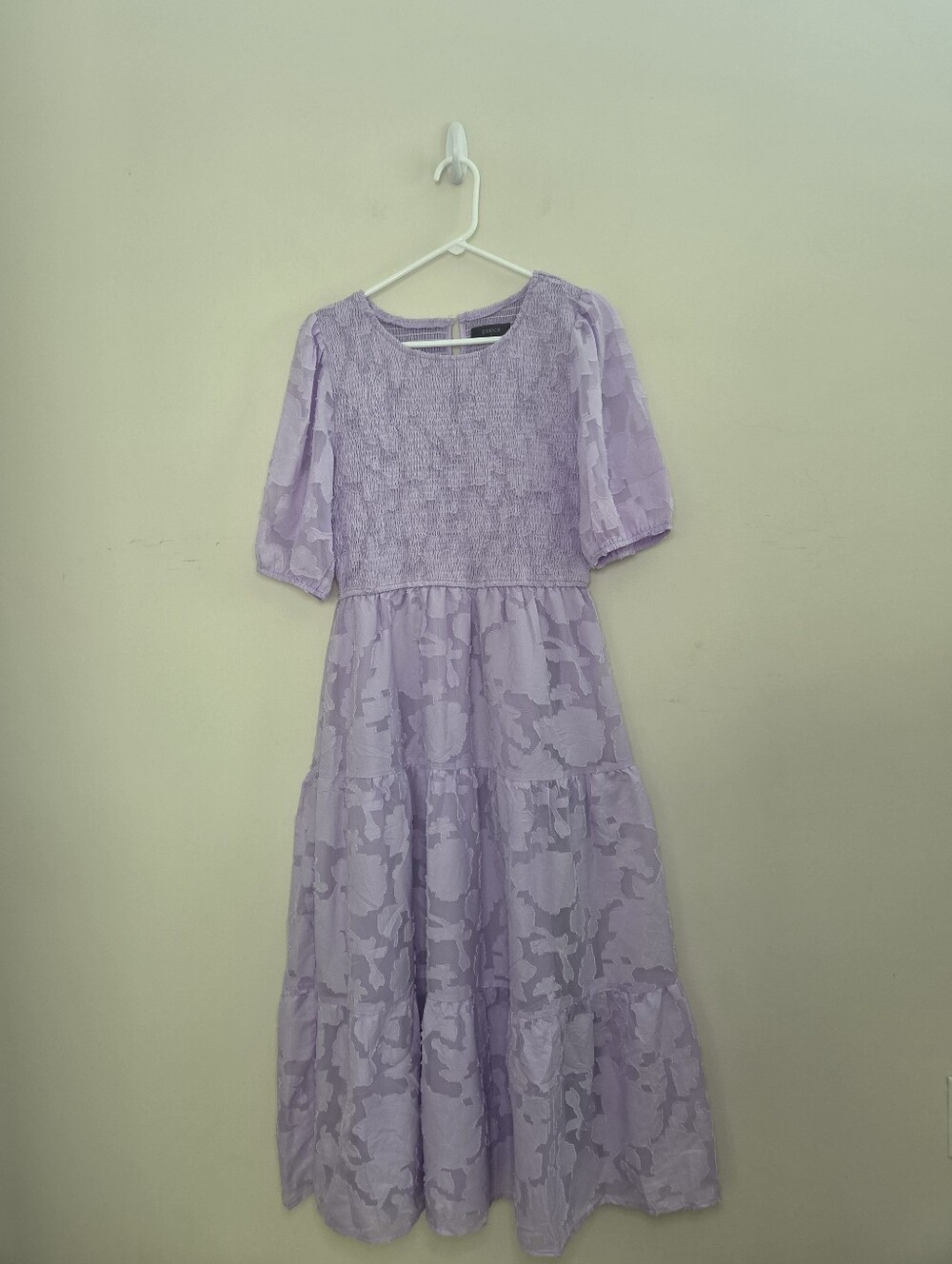 Women's Zesica Purple Midi Length Dress Sz Large - Picture 2 of 9